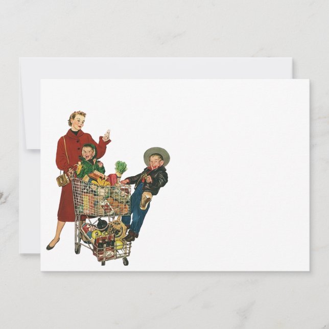 Convites Vazio ocupado retro 5x7 do partido do vale das (Frente)