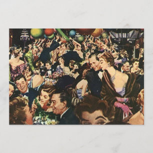 Convites Vazio retro do asa-ding da festança do partido da