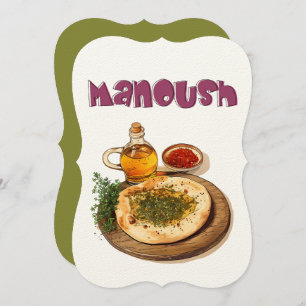 Convites Vegan Zaatar Thyme Manakeesh م ن ق و ش ة ز ع ت ر ز