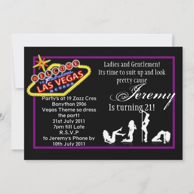 Convites Vegas 21 (Frente)