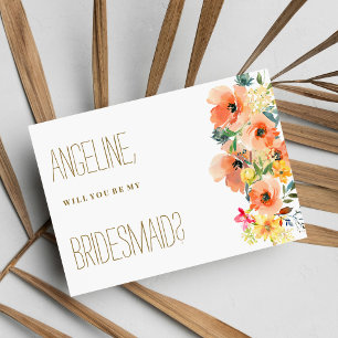 Convites Vegetação de Verão cor-de-laranja-amarela-botiana