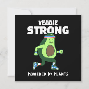 Convites Veggie Strong, Alimentado por plantas