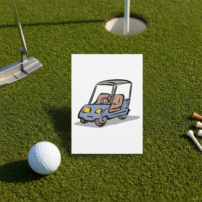 Convites Veículo Esportivo Divertido de Carrinho de Golfe (Criador carregado)