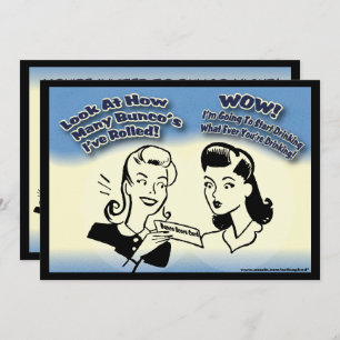 Convites Veja quantos Bunco's eu rolei