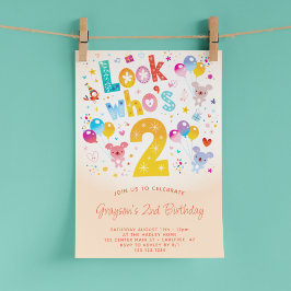 Convites Veja quem é o segundo aniversário