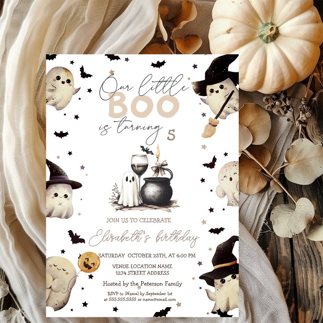 Convites Vela de Vidro Fantasma Halloween (Criador carregado)