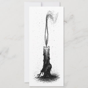 Convites Vela Derretida • Chama de Tinta Assombrada