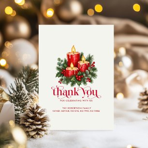 Convites Velas de Natal & Decoração de Azevinho