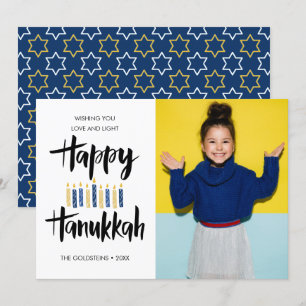 Convites Velas Felizes de Hanukkah  Fotos verticais de fér