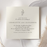 Velho Casamento Estético de Dinheiro Salve a data