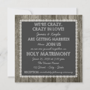 Convites Velho Casamento Russo de Chalkboard