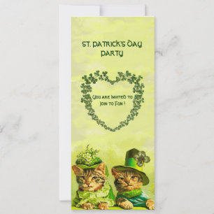 CONVITES VELHO FASHION IRISH CATS, RUA. FESTA DO DIA DE PAT