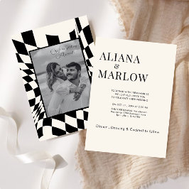 Convites Velho Money Retro Black e White checksum