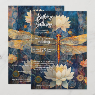 Convites Velo de Luz Dragonfly Design