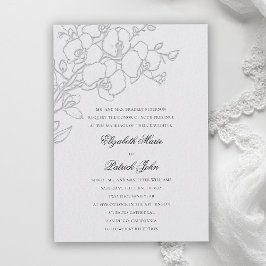 Convites Velo de Orquídea Formal Tradicional Casamento Marf