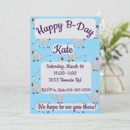 Convites Velvet Monkeys Feliz Aniversário