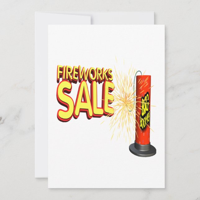 Convites Venda dos fogos-de-artifício (Frente)