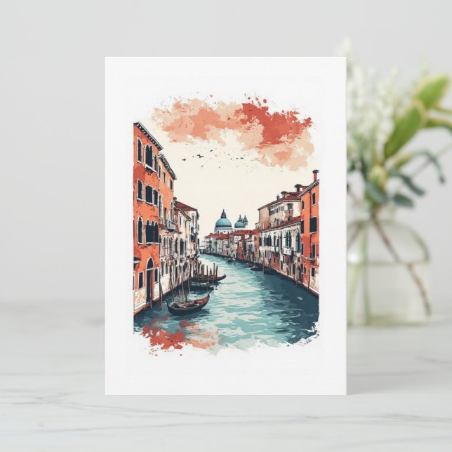 Convites Veneza, Itália  (Em pé/Frente)