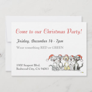 Convites Venha à nossa festa de Natal!