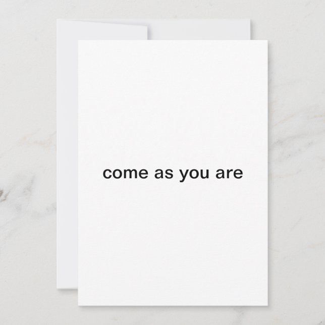 Convites venha como você é a festa (Frente)
