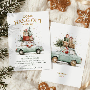 Convites Venha se divertir Papai Noel caprichoso car Natal 