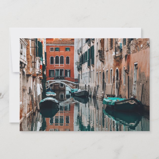 Convites Venice Boats (Frente)