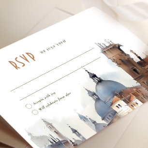 Convites Venice Wedding RSVP Card Basilica della Salute