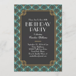 Convites Ventiladores Elegantes, Arte, Festa de aniversário