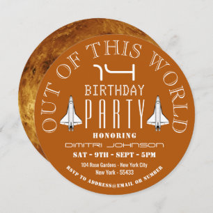 Convites Vênus, Festa de aniversário de Shuttle Espacial