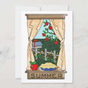 Convites Ver da janela da cozinha no verão