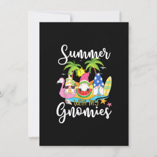 Convites Verão Com Meus Gnomies Lindos Anões de Jardim Famí