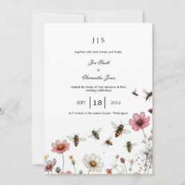 Convites verão floral colorido