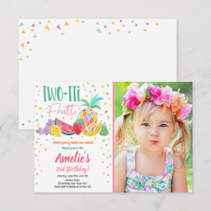 Convites Verão frutado da fruta do aniversário de Two-tti