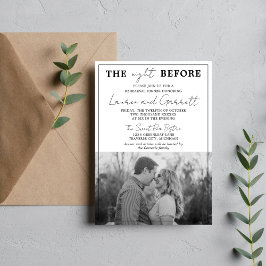 Convites Verdadeiro Janto de ensaio preto e branco