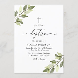 Convites Verde-Cana Deixa Menino ou Batismo Menino