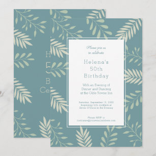 Convites Verde deixa Festa de aniversário do Jardim Natura