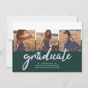 Convites Verde do Partido de Colagem de Fotos 2025