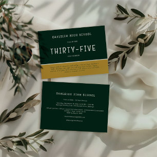 Convites Verde e Dourado   Partido dos Alunos da Reunião Es