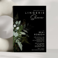 Verde e Dourado preto Folha | CHÁ LINGERIE