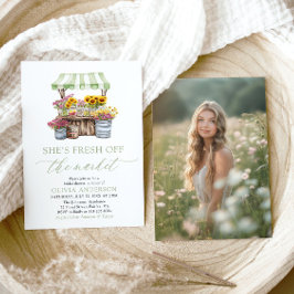 Convites Verde Ela está fresca do Chá de panela de mercado