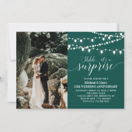 Convites Verde Esmeralda 20º Aniversário de Casamento Foto