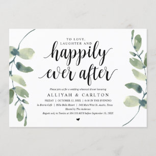 Convites Verde Eucalipto, Jantar de Ensaios de Casamento