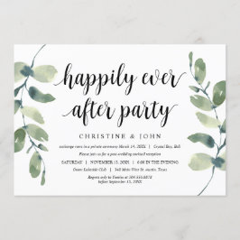 Convites Verde Eucalipto, Preto, Casamento Fuga