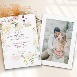 Convites Verde Floral A Noite Antes Do Janto De Ensaio