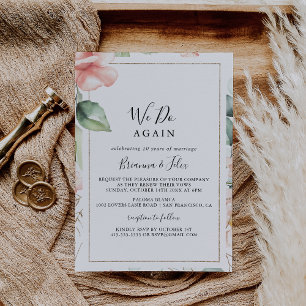 Convites Verde Geométrico Dourado Fazemos Novamente Renovaç