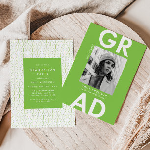 Convites Verde Limão  Festa de formatura de Fotos de Forma