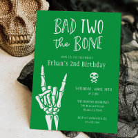 Verde Mau Dois Festa De segundo aniversário Ósseo
