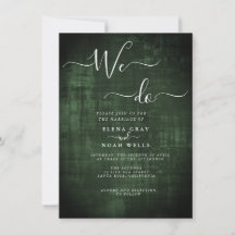 Verde moderno nós fazemos casamento