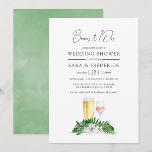 Convites Verde Tropical Breve Antes Do I Dos