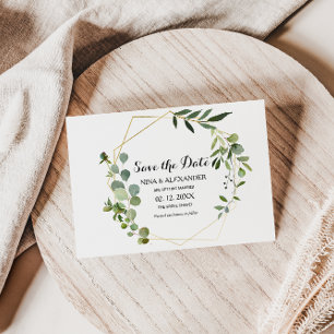 Convites Verde tropical deixa casamento salvar a data